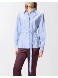 pinko carley camicia bastonetto con 106225a32r-ze5 lightblue