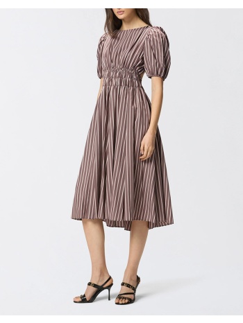 pinko ethel abito tinto filo fluido 106670a33q-ln1 brown