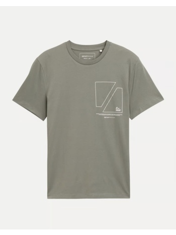 tom tailor printed t-shirt μπλουζα ανδρικο 1043491-15594