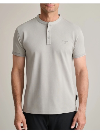 navy&green μπλουζα λαιμοκοψη με κουμπια 24ts.005/yl/pb-grey