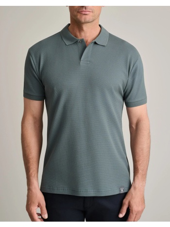 navy&green μπλουζα πολο 24ey.022/pl-metal blue steelblue