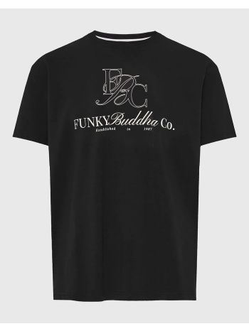 funky buddha μπλούζα κοντό μανίκι και τύπωμα
