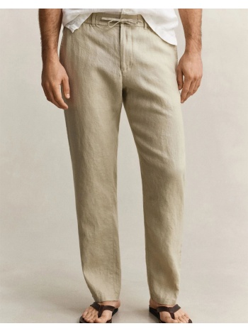 gant παντελονι reg linen ds pants reg linen ds pants