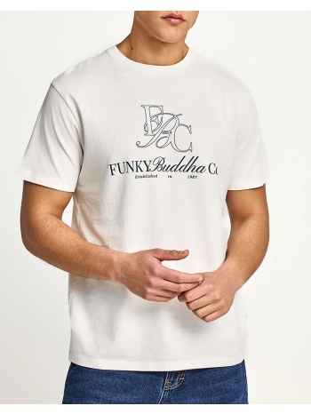 funky buddha μπλούζα κοντό μανίκι και τύπωμα