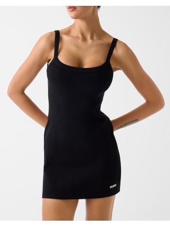 guess stella rib short dress φορεμα γυναικειο