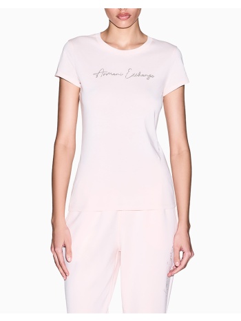 armani exchange t-shirt xw001457af10356-u4104 lightpink