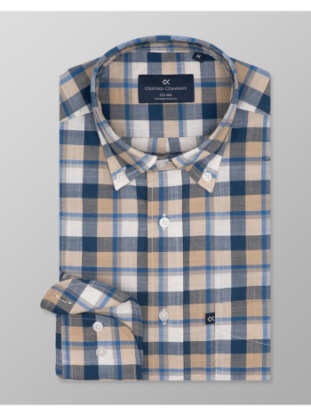 oxford company button down 100%bambaki υποκαμισο
