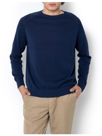 the bostonians πλεκτο λινο βαμβακι λαιμοκοψη regular