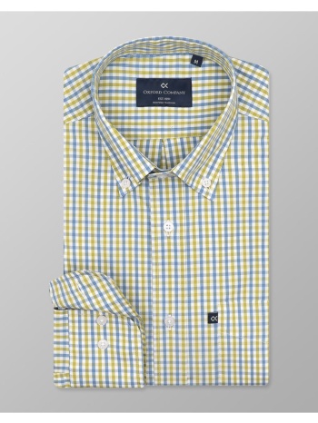 oxford company button down πουκαμισο m135-bz10.03-03 mixed
