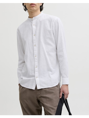 jack&jones jjesummer linen blend band shirt l/s sn