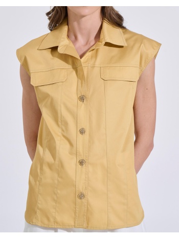 bill cost πουκαμισο 10-180346-0-ωχρα yellow