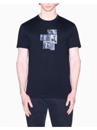 armani exchange t-shirt xm002780af10358-ub101 navyblue