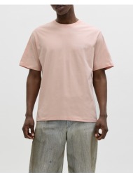 jackl&jones jormontauk aop back tee ss crew neck sn 12292148-peach melba lightpink