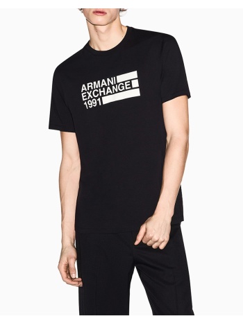 armani exchange t-shirt xm002788af10356-uc001 black