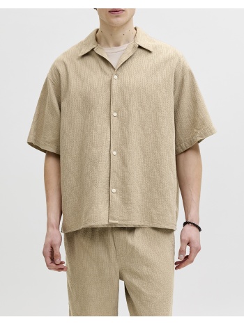 jack&jones jormontauk wavy texture shirt ss sn