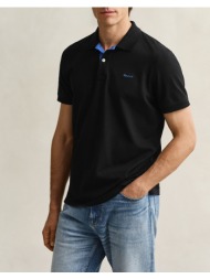 gant μπλουζα κμ reg contrast pique ss polo 3g2062026-5 black