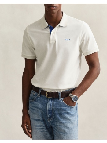 gant μπλουζα κμ reg contrast pique ss polo 3g2062026-113
