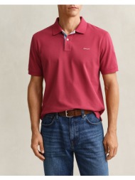 gant μπλουζα κμ reg contrast pique ss polo 3g2062026-609 red