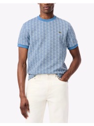lacoste μπλουζα κμ tee-shirt ss 3th1197-1qi blue