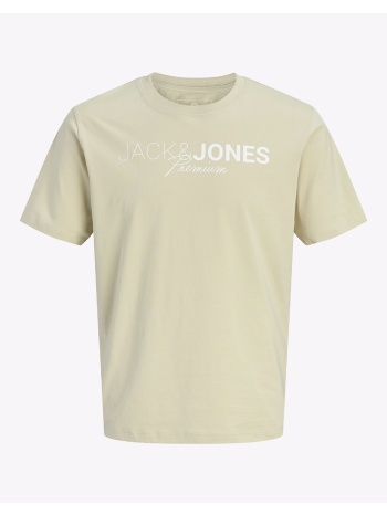 jack&jones jprblaneo ss tee fst 12298018-alfalfa biege