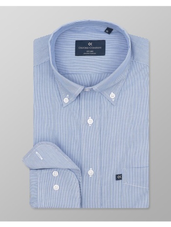 oxford company button down πουκαμισο m124-bz10.01-01 cyan