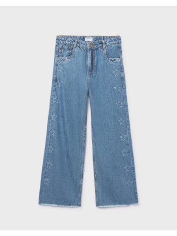 mayoral παντελονι μακρυ τζιν φαρδυ 06557-058 denimblue