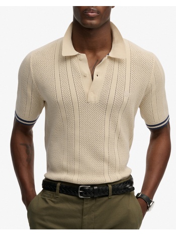 superdry d2 stud knitted texture s/s polo μπλουζα ανδρικο