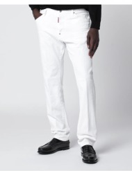 dsquared2 παντελονι 5τσεπο s74lb1907s39781-100 white