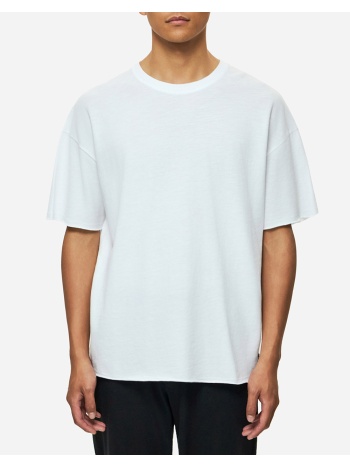 dirty laundry piquet t-shirt with raw edges
