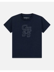 guess ss t-shirt μπλουζα παιδικο boy n6ri17k8hm4-g7v2 darkblue