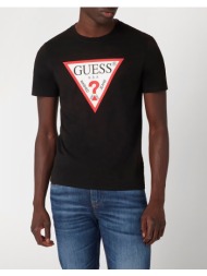 guess cn ss original logo tee μπλουζα ανδρικο m2yi71i3z14-jblk black