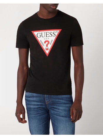 guess cn ss original logo tee μπλουζα ανδρικο