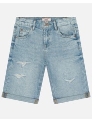 guess kids denim linen shorts σορτς παιδικο boy l6rd11d41e0-mnln denimlightblue