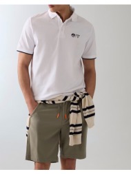 guess guessxns - ss mini logo polo μπλουζα ανδρικο m6gp47k3323-g011 white