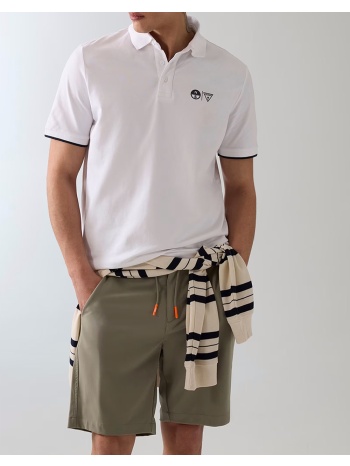 guess guessxns - ss mini logo polo μπλουζα ανδρικο