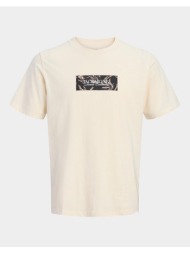 jack&jones jormontauk front tee ss crew neck fst 12297890-antique white offwhite