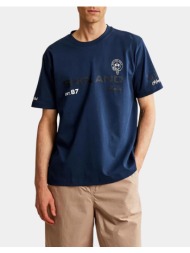 la martina μπλουζα t-shirt κμ man t-shirt s/sleeve cotton je 3lmmcr306-07017 navyblue