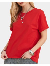 attrattivo μπλουζα&κολιε 9923125-kokki red
