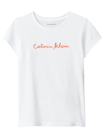 calvin klein jeans script logo slim ss t-shirt