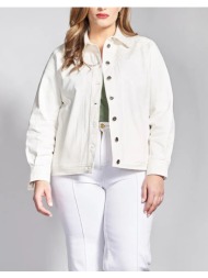 parabita τζιν τζάκετ με κέντημα 012610709857-009 offwhite