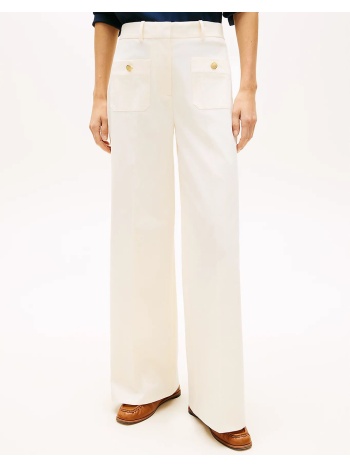 tommy hilfiger preppy cotton wide leg chino ww0ww49002-aefr