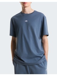 the north face m ess cr lg rx ss tee nf0a8gqe-granite gre steelblue