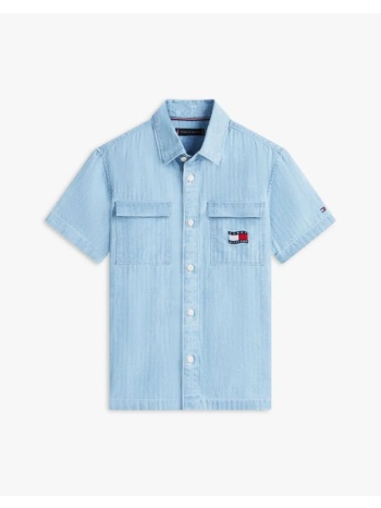 tommy hilfiger wavy flag herringbone shirt ss