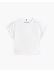 tommy hilfiger essential top ss kg0kg08970-2y-7y-ybr white