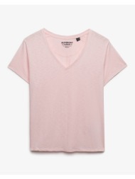superdry d1 studios slub emb vee tee μπλουζα γυναικειο w1011828a-11r lightpink