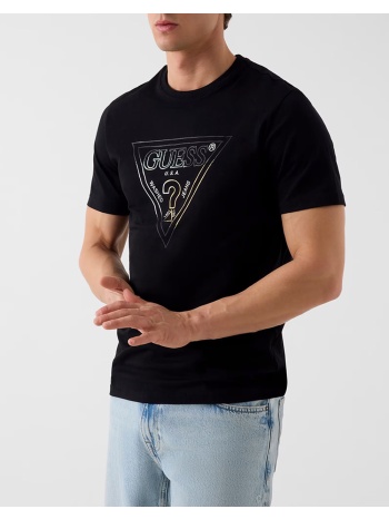 guess cn ss triangle hd multicolor t μπλουζα ανδρικο
