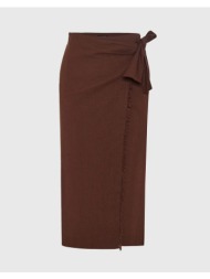 funky buddha skirts fbl013-114-14-coconut shell brown