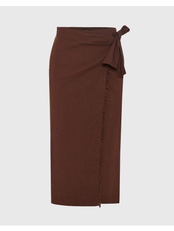 funky buddha skirts fbl013-114-14-coconut shell brown