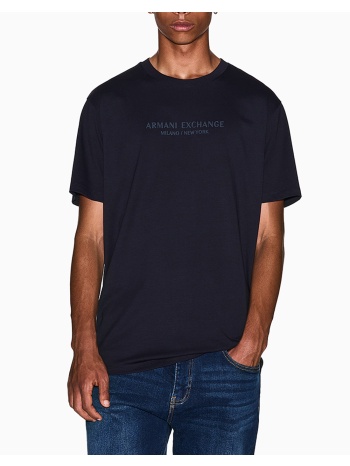 armani exchange t-shirt xm001280af10361-ub101 navyblue