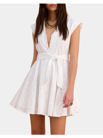 attrattivo φορεμα&ζωνη 9923563-leyko white